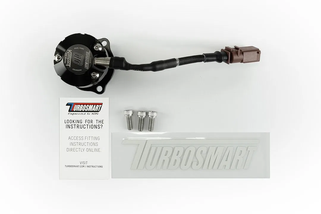 TS-0223-1063 – TURBOSMART Turbocharger Blow Off Valve, Plug And Play Recirculating/ Vent To Atmosphere Dual Port Blac...